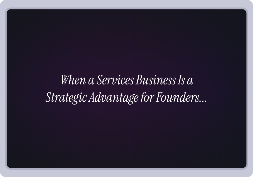 When a Services Business